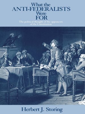 cover image of What the Anti-Federalists Were For